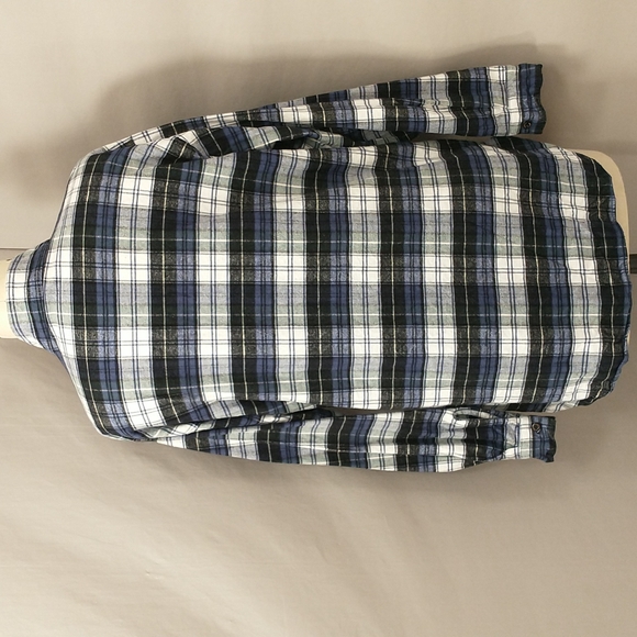 Thick USA Made Flannel Plaid Tunic Shirt Sleepshirt Unisex XL 100 Cotton Tartan - Picture 6 of 11